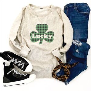 Lucky French Terry Sweatshirt